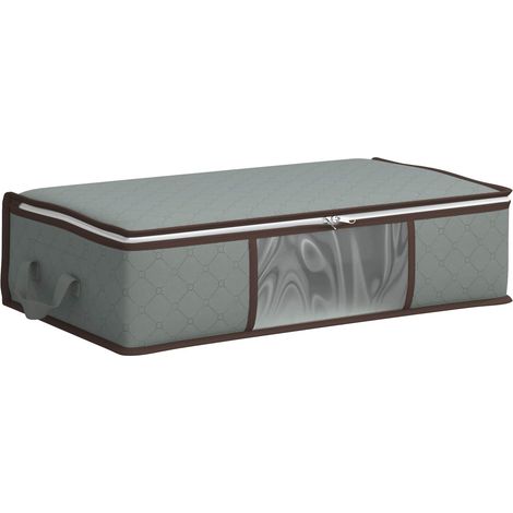 Storage Box with Transparent Side Window Grey 70 x 40 x 18 cm vidaXL (1/5)