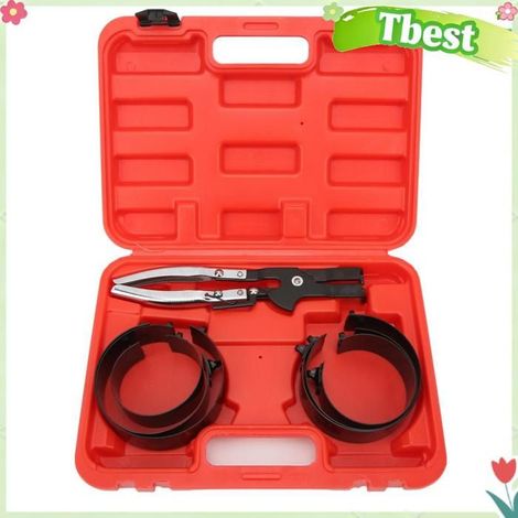Tbest Ensemble de compresseur de segment de piston Jeu de Pistons Universels avec 6 Tailles de Bandes pour des Outils auto coffret (1/5)
