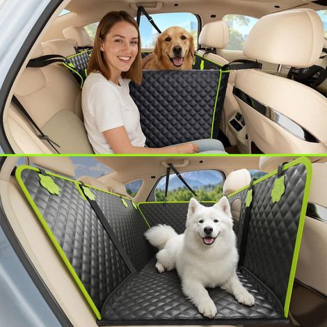 Hundedecke Auto Rückbank 2-in-1 Hängematte & Sitz, wasserdicht, 150kg (1/5)