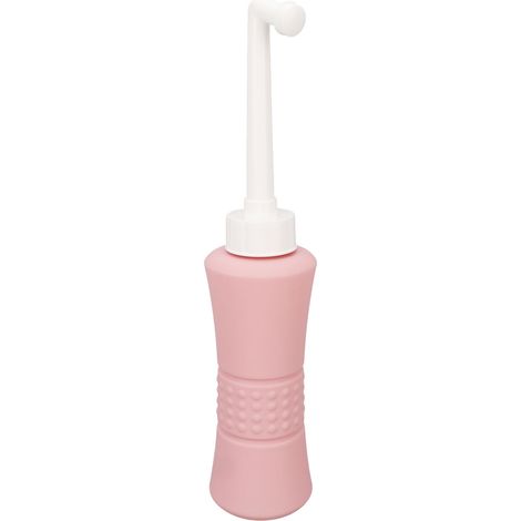 Rose - Irrigateur vaginal portable 500 ml, lave-fesses manuel pour femmes enceintes, bébé, anus et parties intimes, avec fonction coudée (1/5)