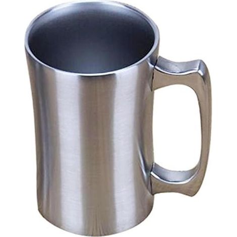 Großer Isolier Kaffeebecher mit Deckel, Edelstahl 560 ml warmhaltend für Partys und Feiern (1/5)
