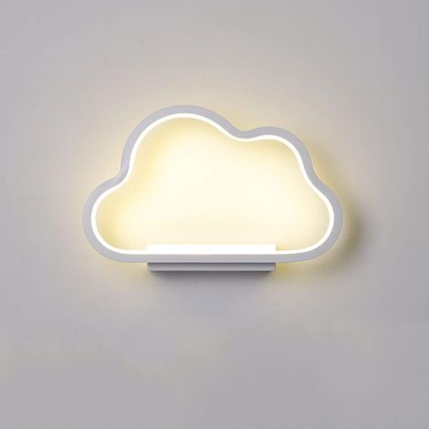Applique Murale Interieur, Applique Murale LED Design Minimaliste Forme de Nuages, Réchauffement de la lumière,Applique Murale Enfant Chambre(Blanc) (1/5)