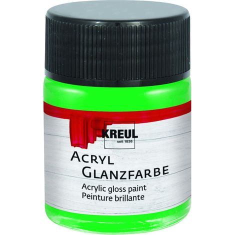 Kreul Acryl Glanzfarbe grün 50 ml Verzierfarbe