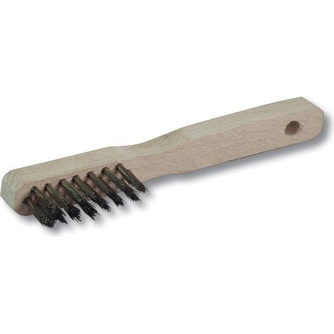Roulor 200 spazzola per candele in acciaio ottone con manico in legno