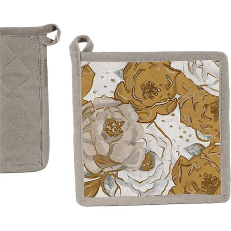 PRESINA DA CUCINA IN COTONE 20X20CM ROSE