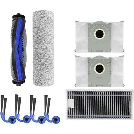 Juego de accesorios de 9 piezas para la aspiradora robot Ecovacs X9/X9PRO: cepillos, mopas y bolsas para el polvo. (1/5)