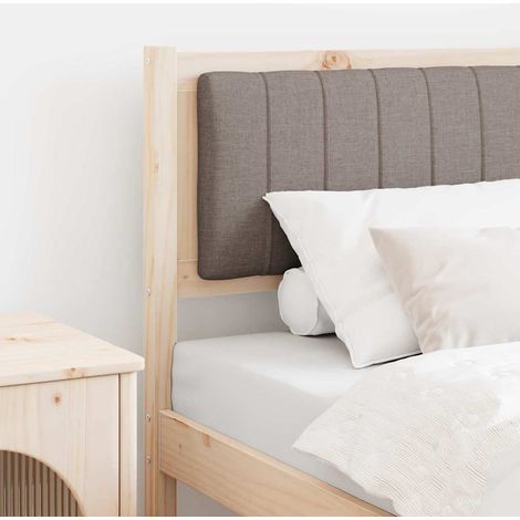 Gepolstertes Kopfteil Braun 75 cm Massives Kiefernholz