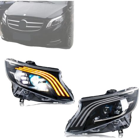 Ensemble de phares, compatible avec Vito Metris 2016-2023, PC, étanche, 12 V, certifié DOT (1/5)