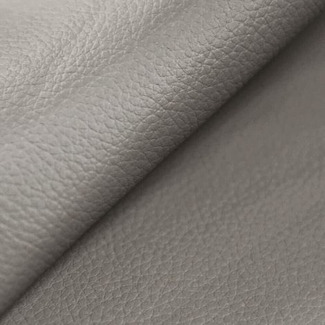Ecopelle Cuoio Antimacchia Stoffa Pelle Finta Morbida Rivestimento Cuscini Sedute Grigio - 140x30 cm