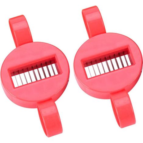 TorSor Lot de 2 coupe-haricots verts style français, râpe, coupe-filets, lame en acier inoxydable, couteau à découper, coupe-haricots pour haricots verts grimpants, accessoires de cuisine 2023