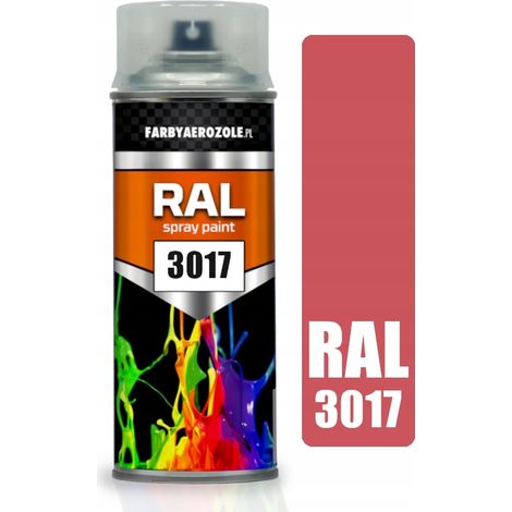 Vernis acrylique en aérosol RAL 3017 rose foncé brillant 400 ml (1/2)