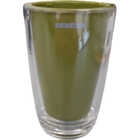VASO GRIS OLIVA DROP COSMIC COLOR NEGRO