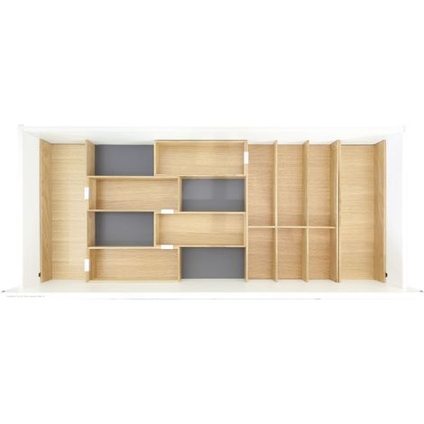 Move Besteckeinsatz Schubkasten Organizer Set 3, Eiche lackiert (1/3)