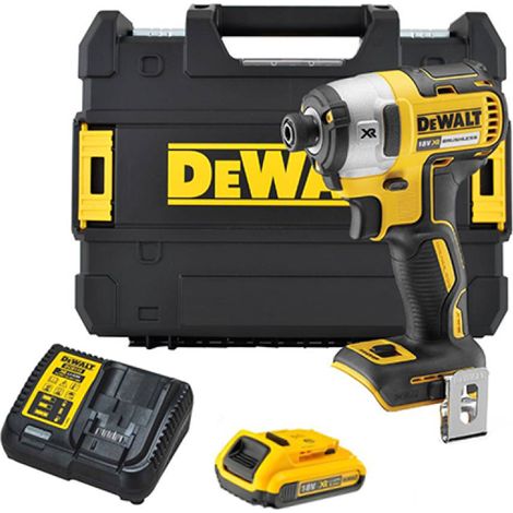 Dewalt – Visseuse à chocs 18V – DCF887D1QW – Moteur Brushless – 3 vitesses – Couple max 205Nm – Avec 1 batterie 2.0Ah et chargeur