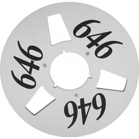 Universelle 1/4"-10-Zoll-Aufwickelspule aus Aluminiumlegierung – 3 Löcher, verformungsbeständig und geräuscharm – Silber (1/5)