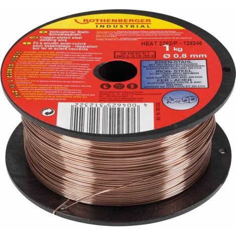 ROTHENBERGER Industrial alambre de soldadura de gas protector 0,8 mm / 1 kg - 31232
