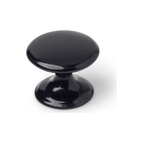 Pomo Mueble 33Mm Zamak Negro Rei (1/2)