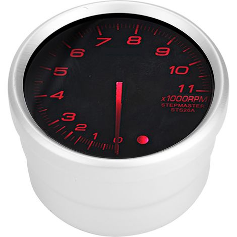 Compte-tours LED 12V 80mm 3,75 pouces modifié 11000 tr/min indicateur de vitesse rouge (1/4)