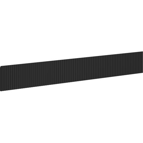 Mexen Rivel Front gerillt für einen Badezimmerschrankkorpus 120 x 20 cm, matt schwarz - 91A20-1200-235-1-71 (1/2)