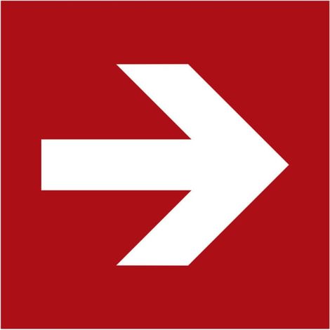 Panneaux anti-incendie Indication de direction: tout droit, Type: 12200