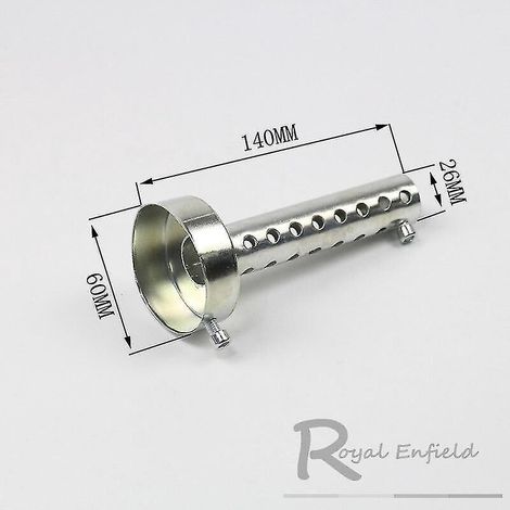 Silencieux d'échappement universel pour moto, 35 mm, 42 mm, 45 mm, 48 mm, 60 mm, en acier inoxydable, 60 x 140 mm (1/4)