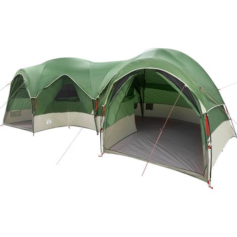 vidaXL Tienda Familiar con cubierta impermeable 5 personas Verde (1/2)