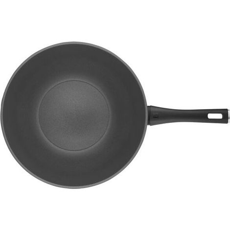 Zwilling 4009839685101 Madura Plus Wok Alluminio Rivestimento Antiaderente CERAFORCE TITANIUM Senza PFAS Adatto a Tutti i Piani Cottura incluso Induzione Fino a 150 °C colore Nero