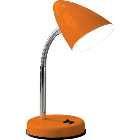 Premier Housewares Orange Gloss Desk Lamp (1/5)
