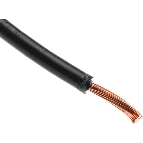 Câble triple homologation RS PRO, Noir, Section 4 mm² 12 AWG, 1 kV, , Triple homologation PVC ( Prix pour Bobine de 100 Mètres ) (1/2)