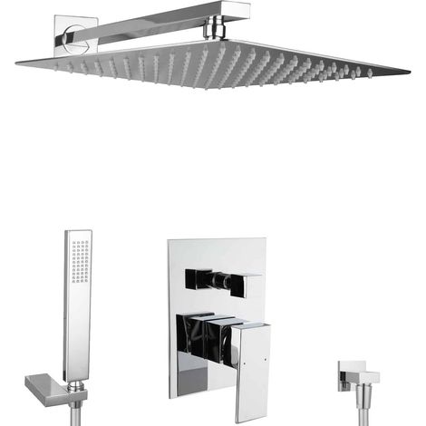 Ensemble de douche encastré PaulGurkes avec douche pluie de 40 cm