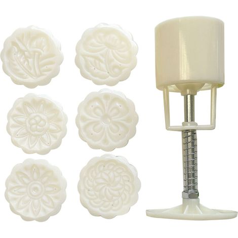 Sellos para galletas con forma de animales, flores y lunas - Flores clásicas y (1/5)