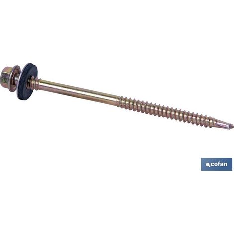Pack de 100 vis autotaraudeuses pour panneau sandwich 5,5/6,3x115