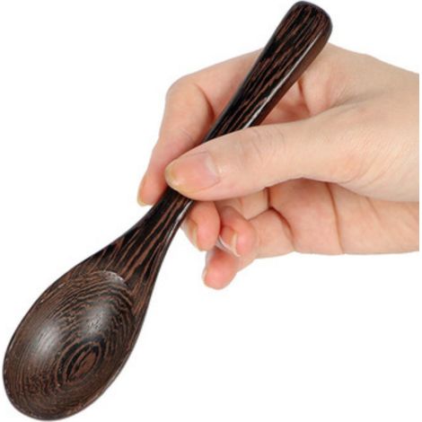 Bol En Coquille De Coco - Cuillère En Coquille De Coco - Pour Salade Et Sushi - Artisanal - Naturel - Lot De 2 Pièces (1/5)