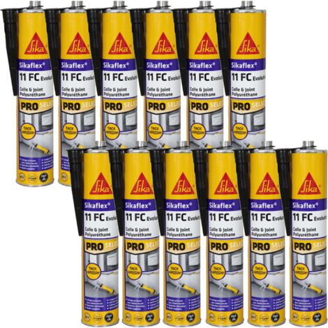 Juego de 12 adhesivos SIKA Sikaflex 11 FC+ Evolution - Negro - 300ml (1/5)