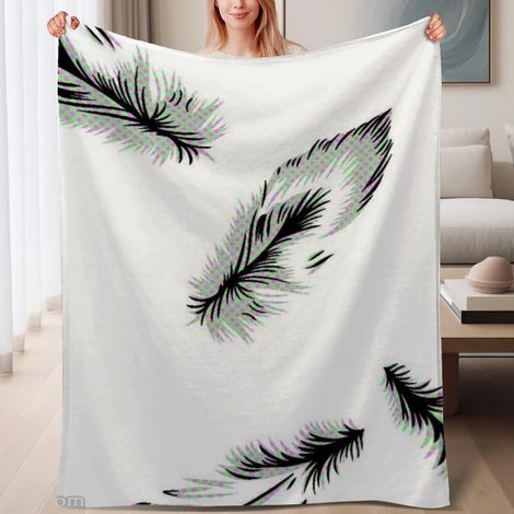 Couverture de lit en polaire, couverture de luxe douce en microfibre pour le printemps, décoration de salon, excellent cadeau pour femmes hommes, 6080 pouces (1/4)