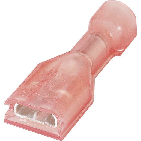 Cosse clip 4.8 mm x 0.8 mm TE Connectivity Ultra-Fast FASTON 2-520194-2 180 ° entièrement isolé rouge 1 pc(s) D05699