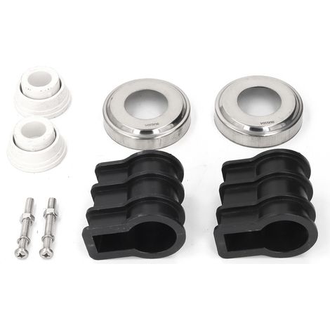 Kit Remplacement Échelle Piscine – Plaques Écusson Acier Inox 304 pour Tube 42mm Main Courante Natation, Fixation Solide Antidérapante