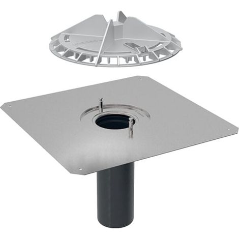 Geberit 359129001 Pluvia Entonnoir de toit avec plaque de raccordement (1/4)