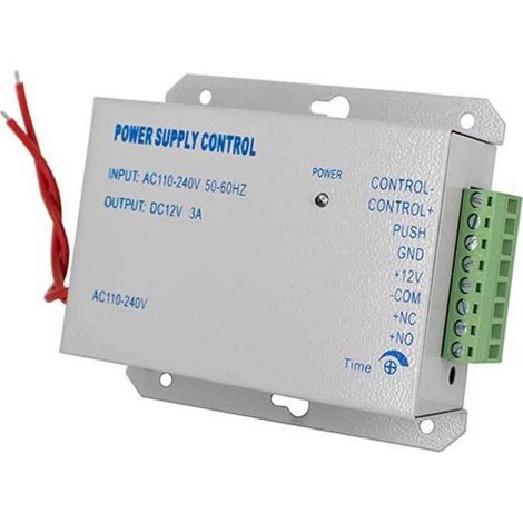 Stromversorgung für das Zutrittskontrollsystem: Wechselstrom 110–240 V auf Gleichstrom 12 V 3 A 36 W, Zutrittskontrolltransformator, Zutrittskontrollsteuerung