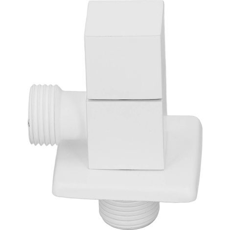 Vanne de sortie d'eau 1/2 po en cuivre épais, 1 entrée, 2 sorties, inverseur d'eau chaude et froide pour usage domestique, blanc (1/5)