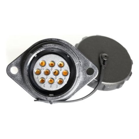 Connecteur circulaire RS PRO, Standard 10 contacts, Montage panneau, raccordement A visser ( Prix pour 1 )
