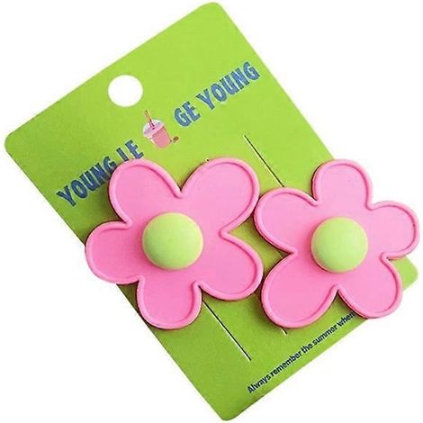 Barrette à fleurs, pince à cheveux en acrylique, cadeau pour petite fille (1/5)