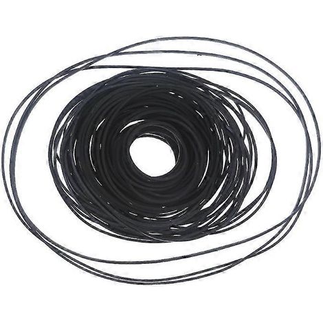 100 Stück 1x1 mm Mix-Kassettenbandmaschinen-Vierkantriemen, sortiert, Länge 40-135 mm