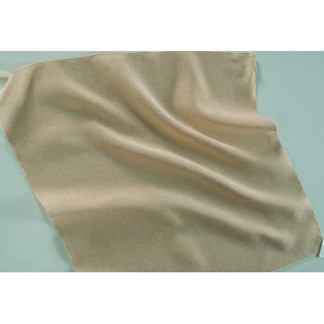HOME COLLECTION - 1 TENDA CON ANELLI PANAMA 140X280 CM BEIGE IN POLIESTERE