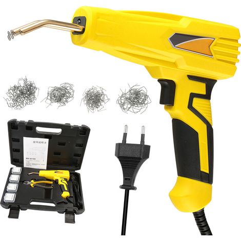100 W Heißhefter, Auto-Stoßstangenhefter, Schweißwerkzeug, flache Heftklammern/Außenecken/Innenecken/Wellenschweiß-Reparatur