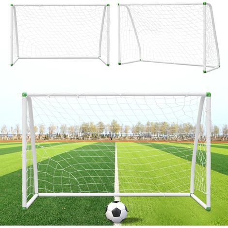 Wolketon Fußballtor PVC-Rahmen mit Schnappsystem Fussballtore für den Garten oder Park 180x120x80cm 1 Stück