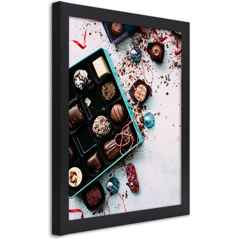 Quadro con cornice, Praline colorate - 20x30 (1/5)