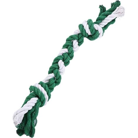 Corde en Coton pour Animaux de Compagnie pour Chien à mâcher mâles Jouet de Nettoyage pour Animaux de Compagnie molaire Corde à mâcher Jouet Amusant (1/5)