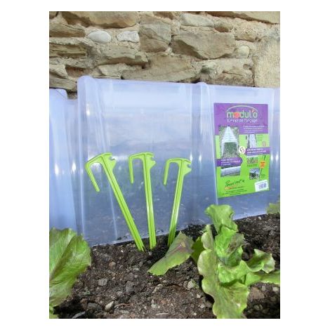 Sachet de 10 piquets de tunnel – Fixation stable pour tunnels MODULO MVI – Accessoire jardinage professionnel – Noor (1/3)