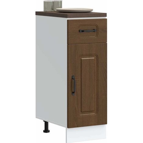 Küchenunterschrank Kalmar Braun Eichen-Optik Holzwerkstoff